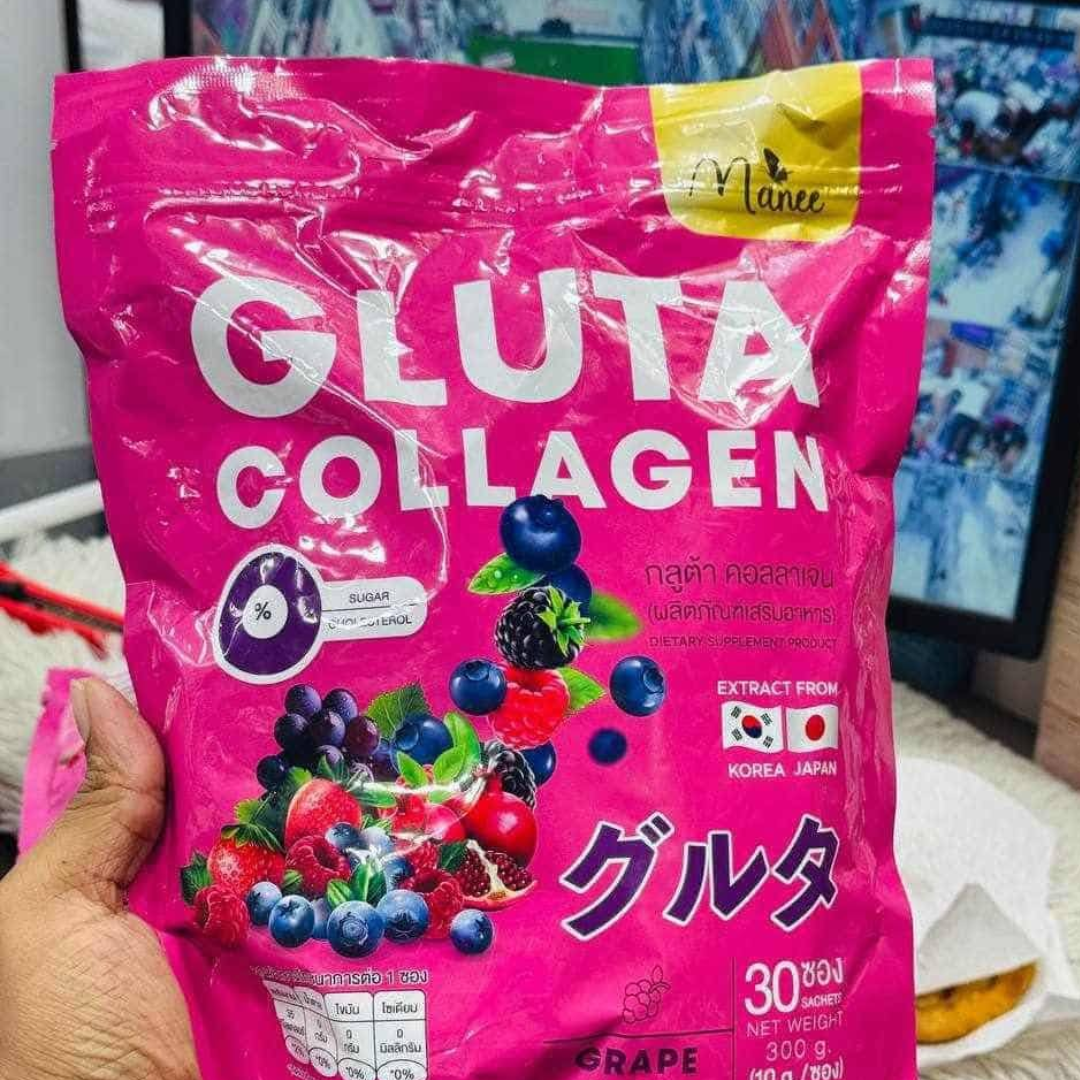 Manee Gluta Collagen Pink Juice – 1 Pack (30 Sachets)