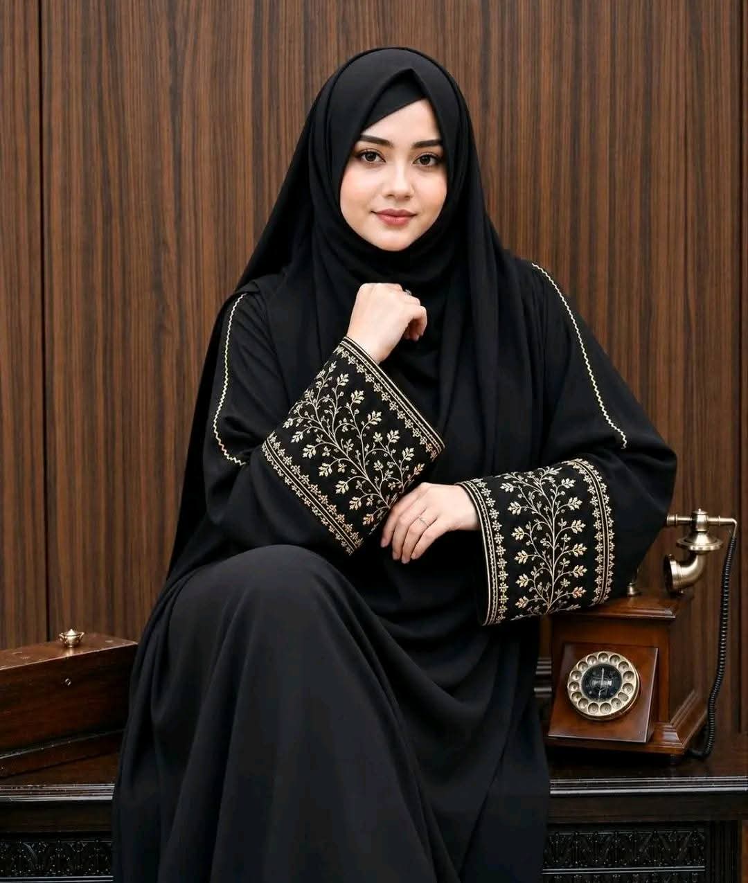 Anzar Embroidered Borka for Women – Elegant Modest Wear