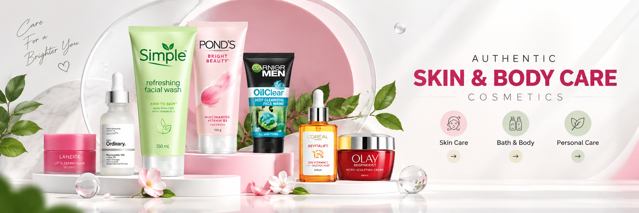 Skin care bannar