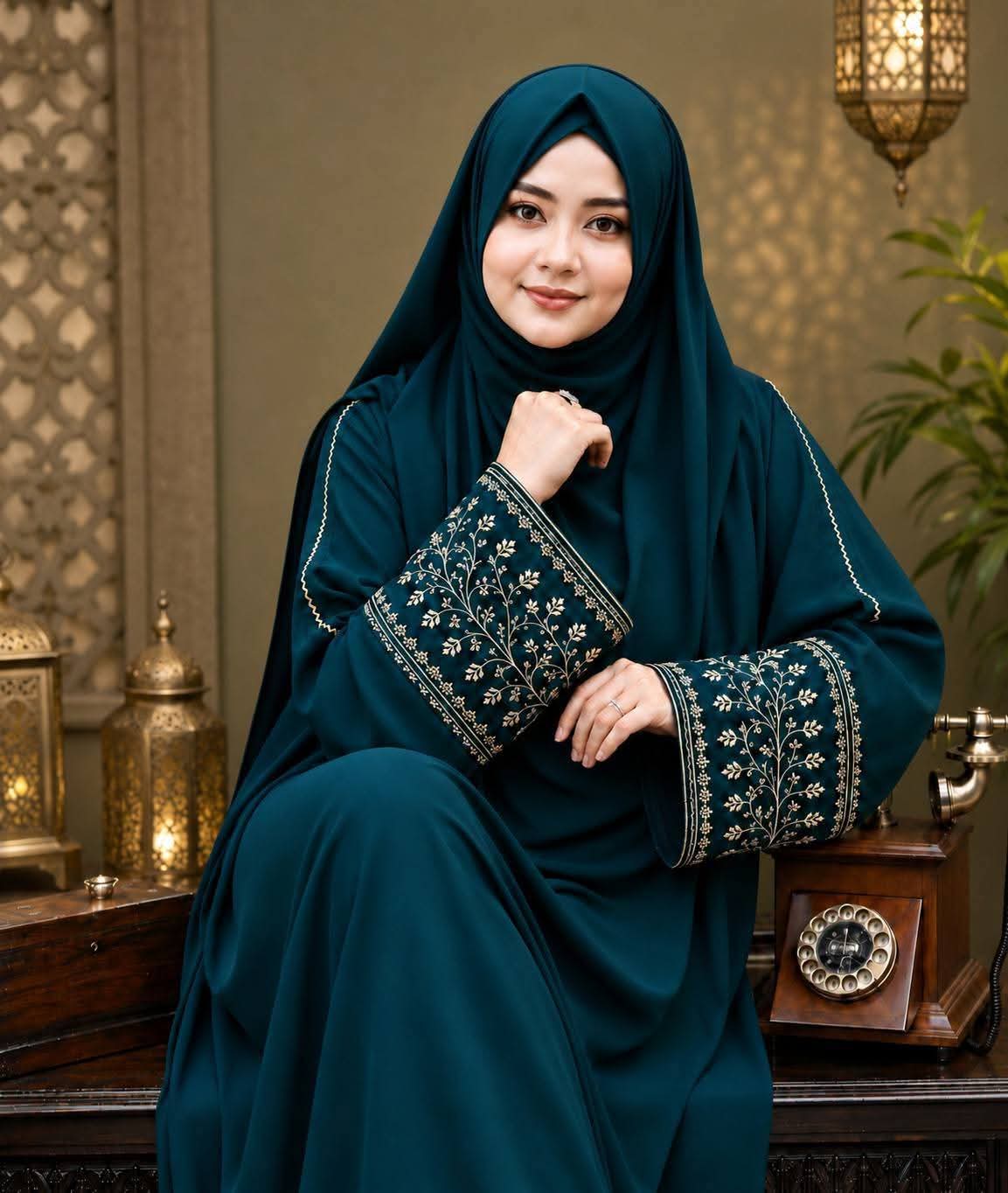 Anzar Embroidered Borka for Women – Elegant Modest Wear