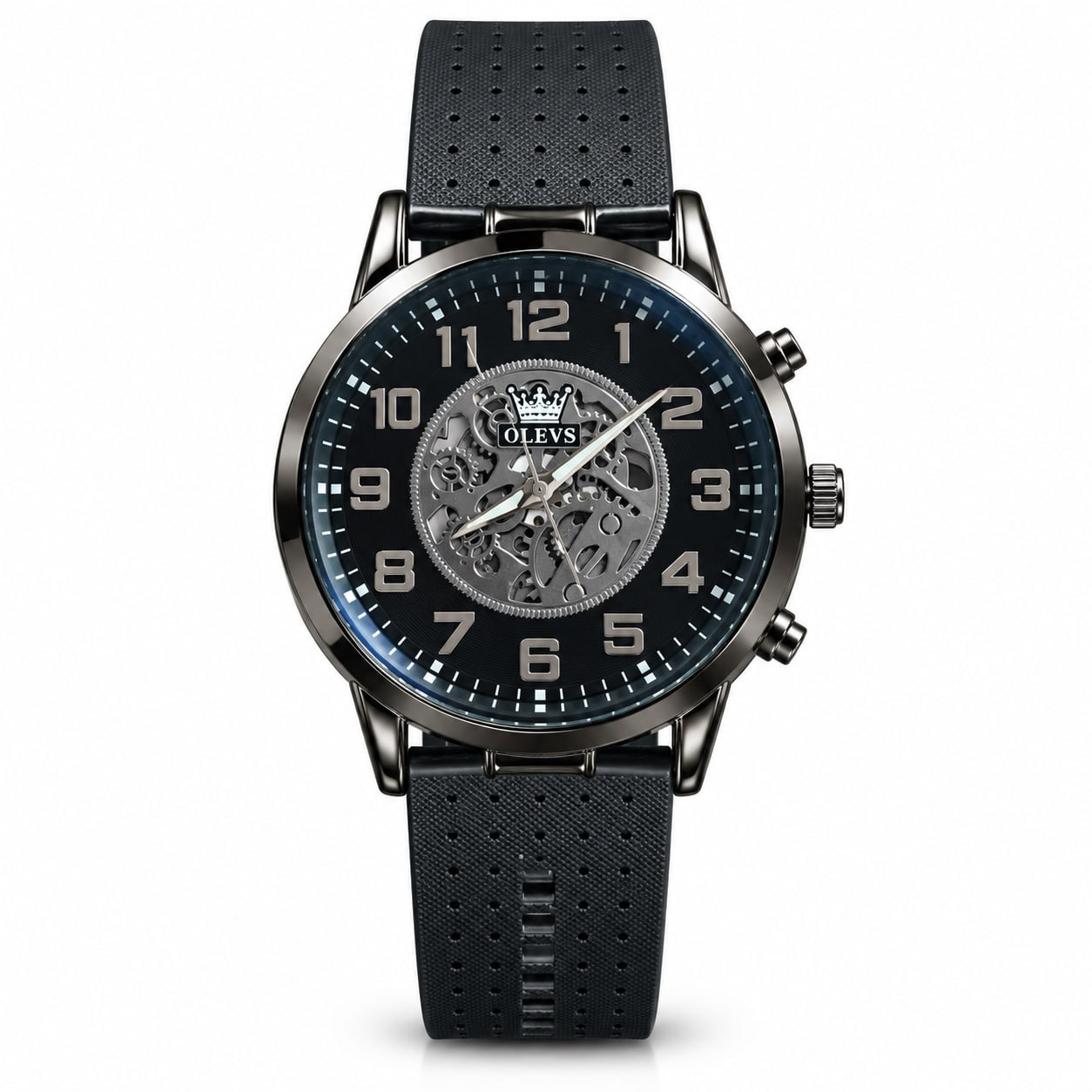 Men's 4-in-1 Gift Combo – Watch, Leather Wallet, Belt & Wayfarer Sunglasses