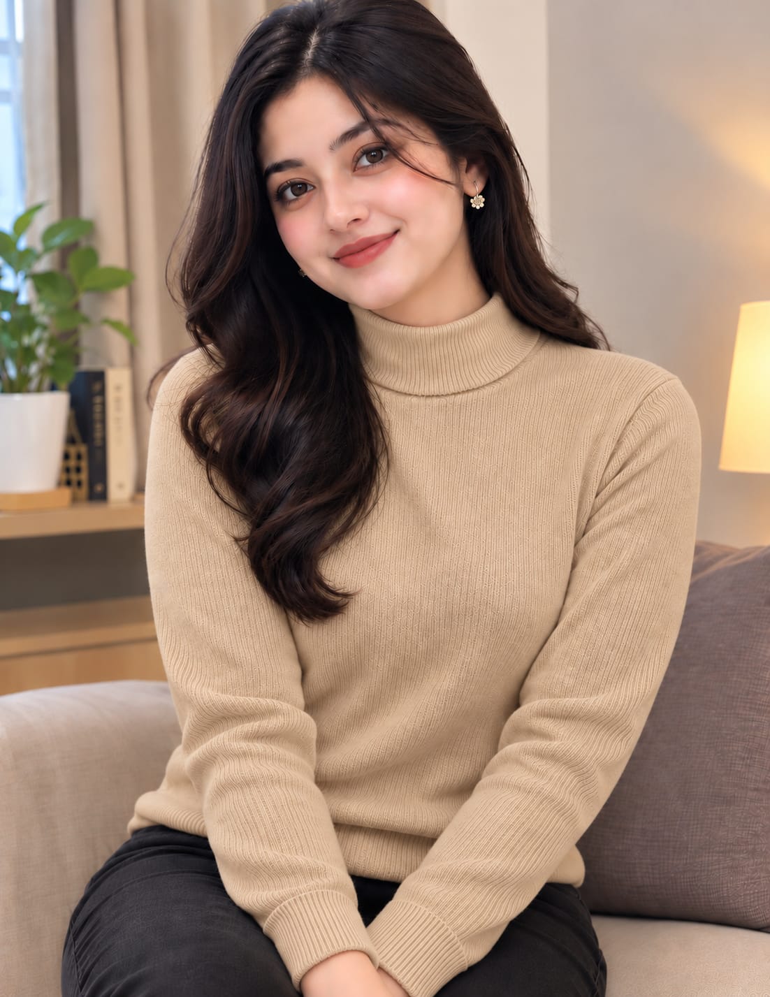 Premium Ribbed High Neck Sweater for Men & Women