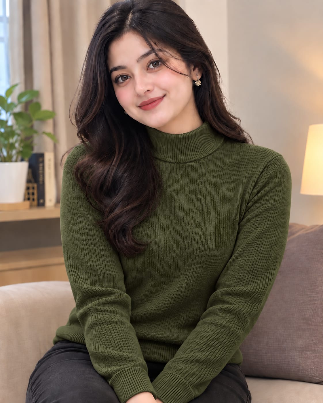 Premium Ribbed High Neck Sweater for Men & Women