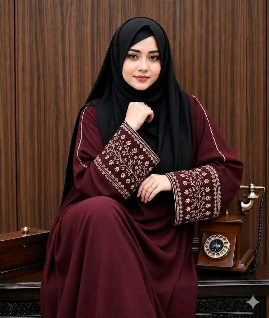 Anzar Embroidered Borka for Women – Elegant Modest Wear