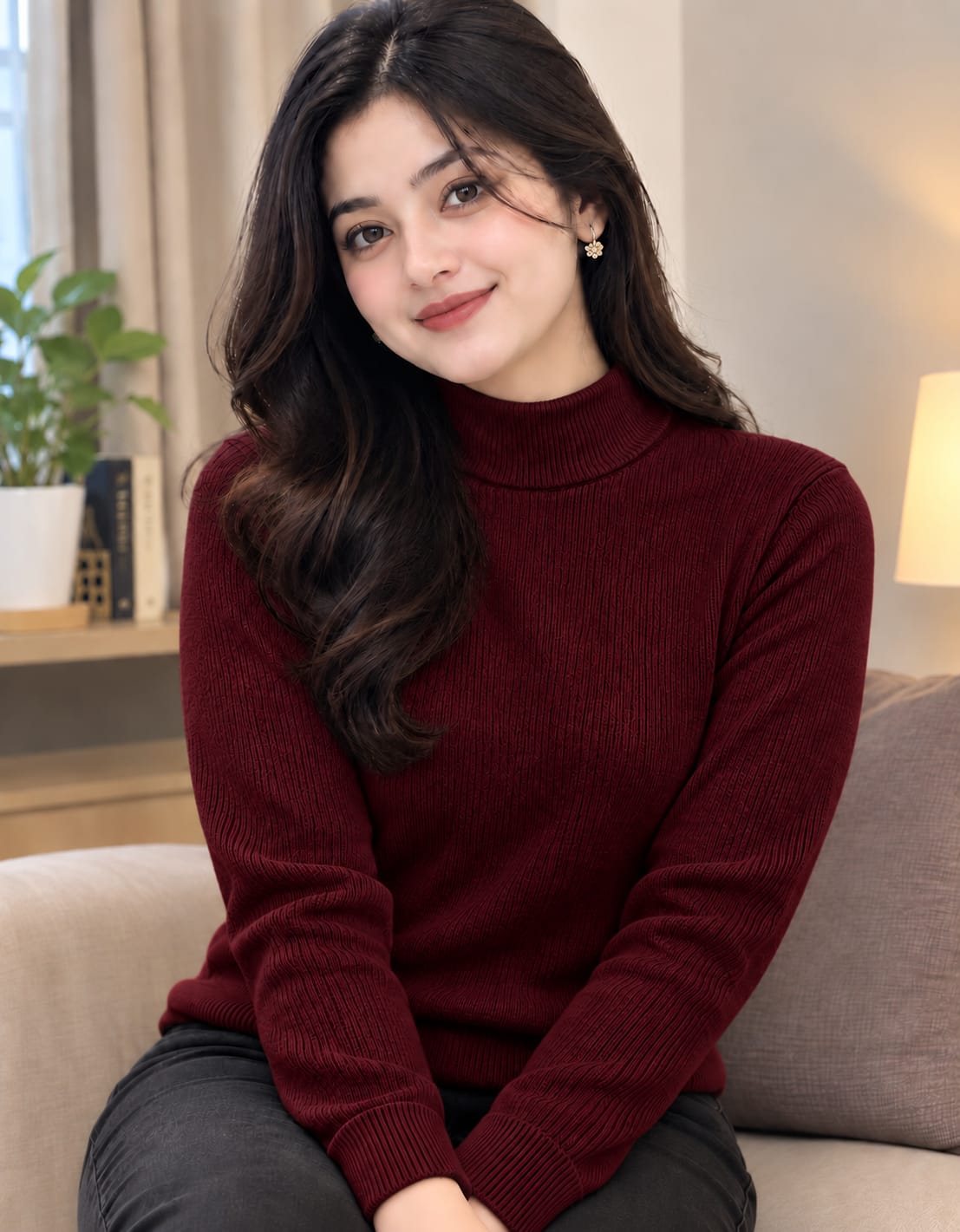 Premium Ribbed High Neck Sweater for Men & Women