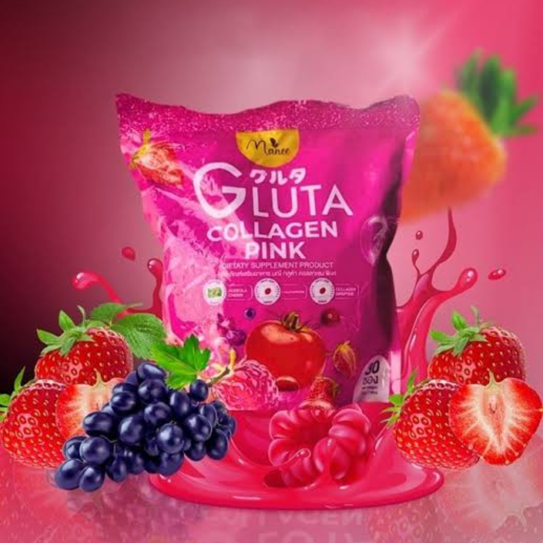 Manee Gluta Collagen Pink Juice – 1 Pack (30 Sachets)