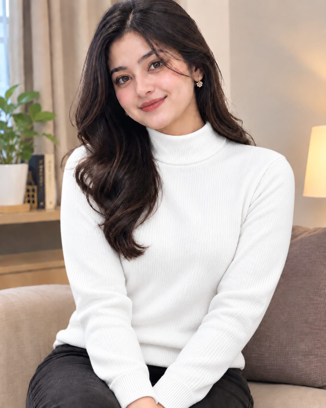Premium Ribbed High Neck Sweater for Men & Women