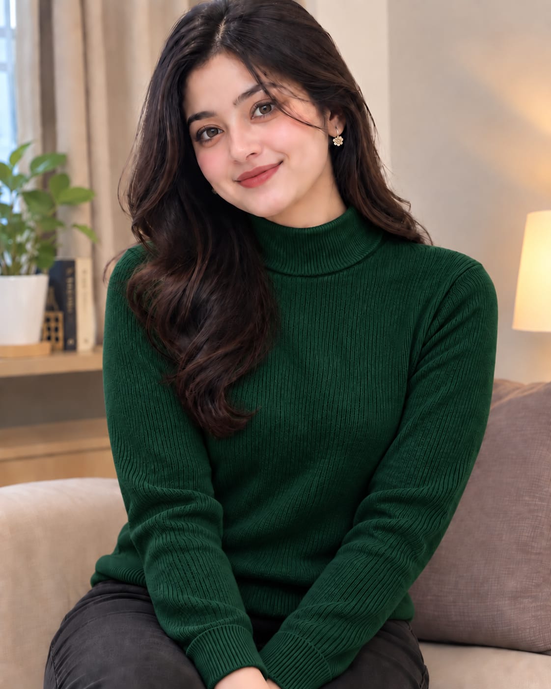 Premium Ribbed High Neck Sweater for Men & Women